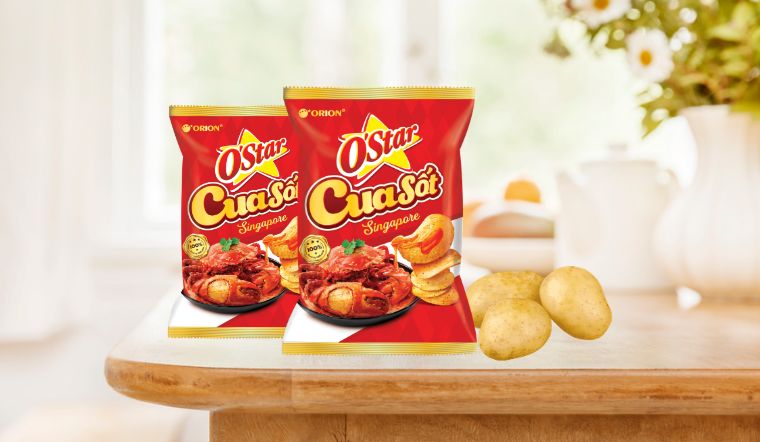 Snack O'star cua sốt Singapore giòn ngon đậm vị, bạn đã thử?