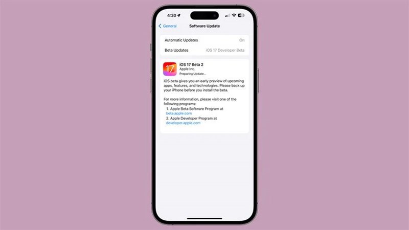 Các tính năng và thay đổi mới trên iOS 17 beta 2