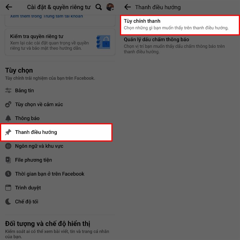 Cách chỉnh thanh điều hướng Facebook truy cập nhanh tính năng bạn cần