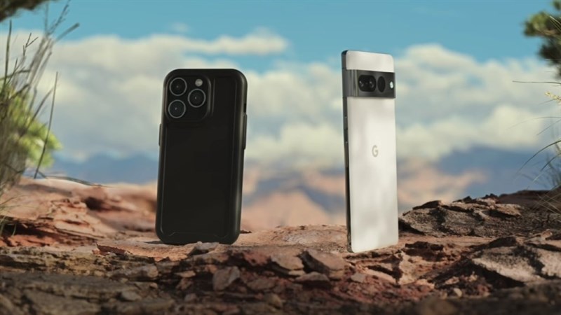 Pixel 7 Pro và iPhone 14 Pro trò chuyện với nhau trong video quảng cáo mới của Google