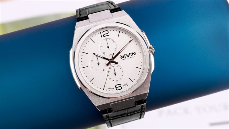 Đồng hồ MVW nam dây da đẹp - MVW Glory 43 mm Nam ML080-01 