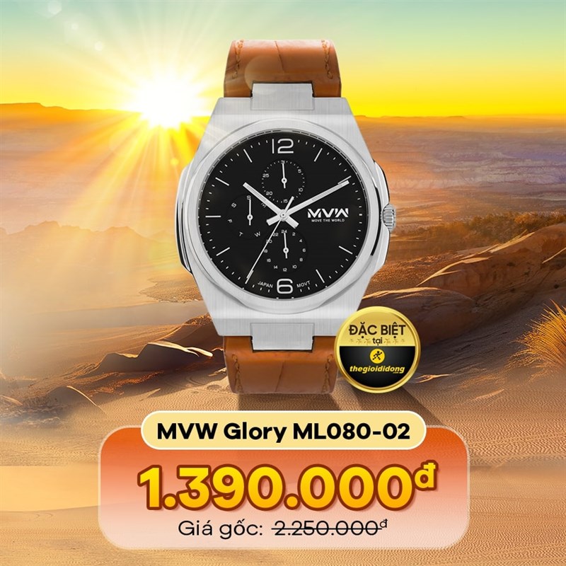 Đồng hồ đeo tay nam tính - MVW Glory 43 mm Nam ML080-02