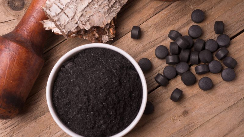 Eliminate odors with activated charcoal