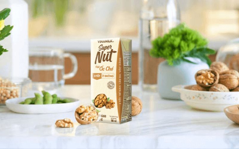 Sữa đậu nành hạt ốc chó Vinamilk Super Nut