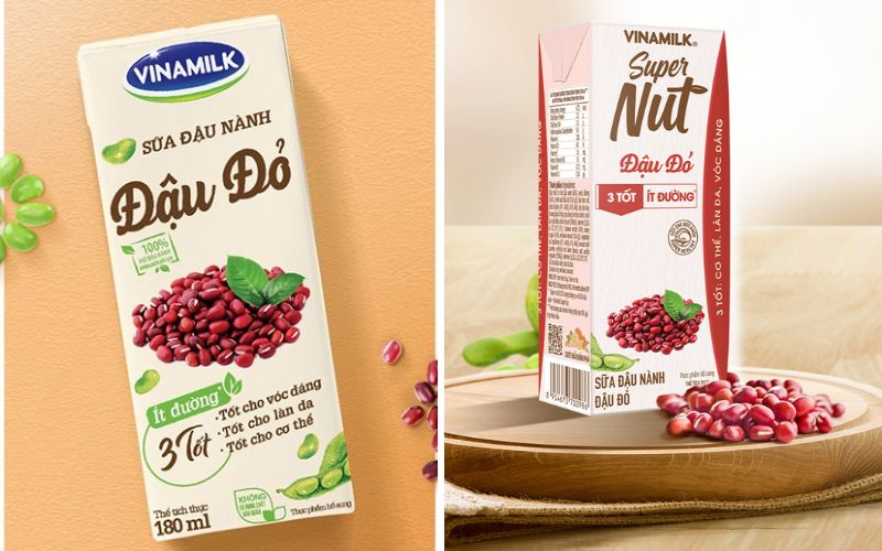 Sữa đậu nành Vinamilk Super Nut đậu đỏ