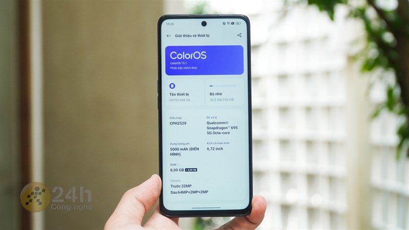 OPPO A98 5G được trang bị bộ cấu hình tốt trong tầm giá. OPPO A98 5G được trang bị bộ cấu hình tốt trong tầm giá.