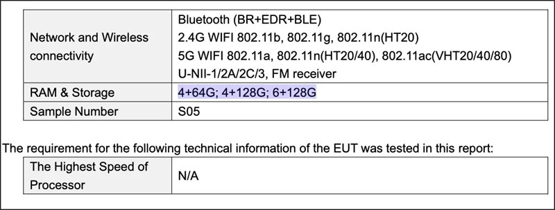 Thông tin trên FCC tiết lộ 3 tuỳ chọn bộ nhớ cho Redmi Pad 2