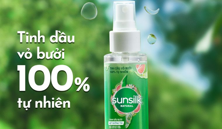 Giới thiệu xịt dưỡng tóc tinh dầu bưởi Sunsilk mới, cho tóc dày khỏe x2,5 lần