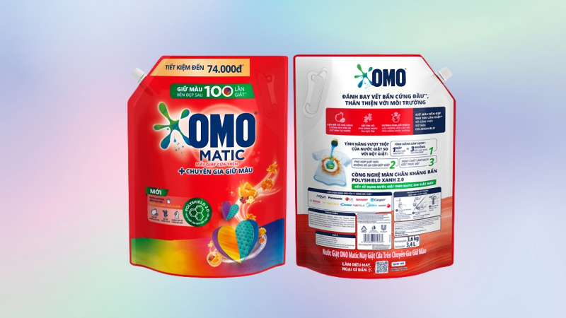 Omo Matic chuyên gia giữ màu có chứa nhiều thành phần chất lượng