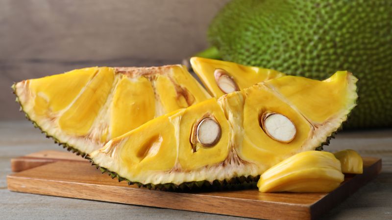 Thời tiết mưa nhiều, nhà vườn lo nấm hồng gây hại cây mít Thái