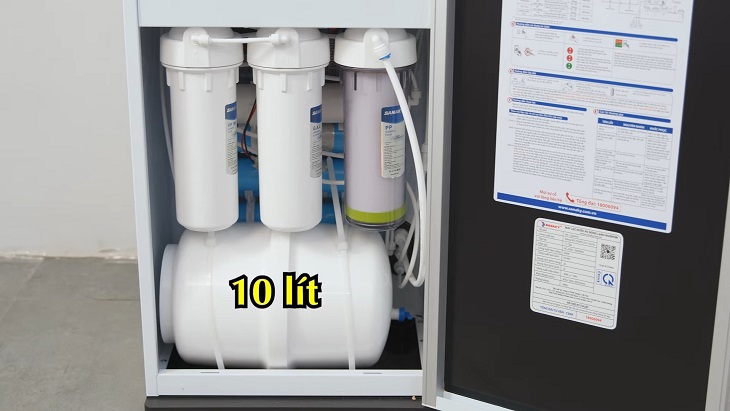 Dung tích bình chứa được 10 lít nước