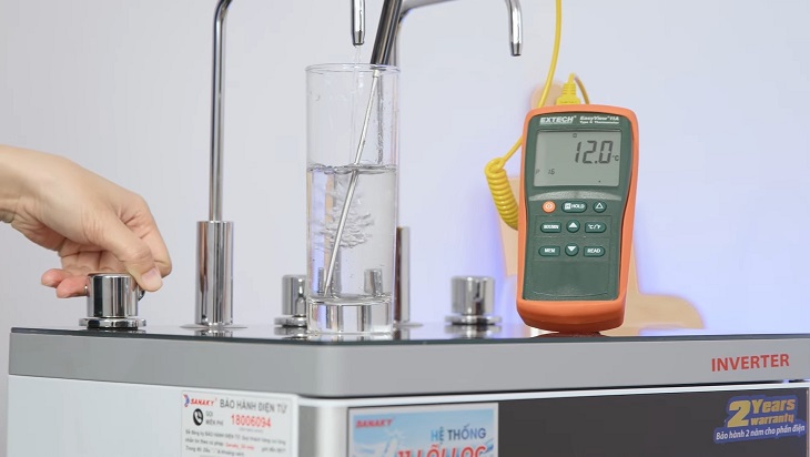 Nhiệt độ nước ở vòi lạnh