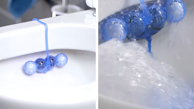 Hướng dẫn sử dụng viên khử mùi toilet Bref Blue Active