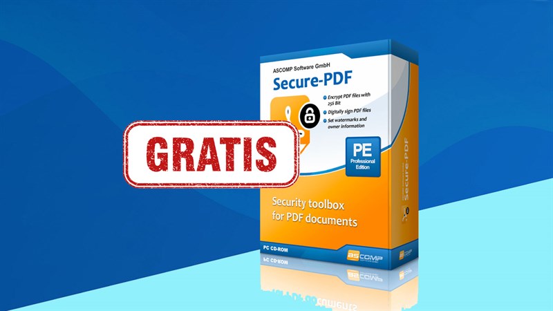 Cách sử dụng miễn phí ASCOMP Secure-PDF Professional