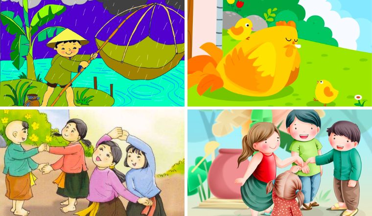Tổng hợp 9 bài đồng dao rèn trí thông minh cho bé cực hay