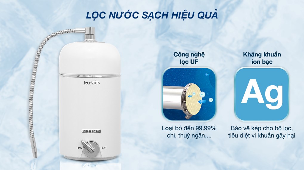 Thiết bị lọc nước UF Stiebel Eltron Fountain 7S 1 lõi