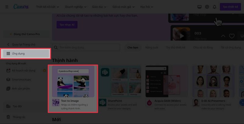 Cách tạo hình ảnh từ chữ trên Canva 