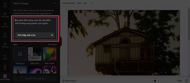 Cách tạo hình ảnh từ chữ trên Canva