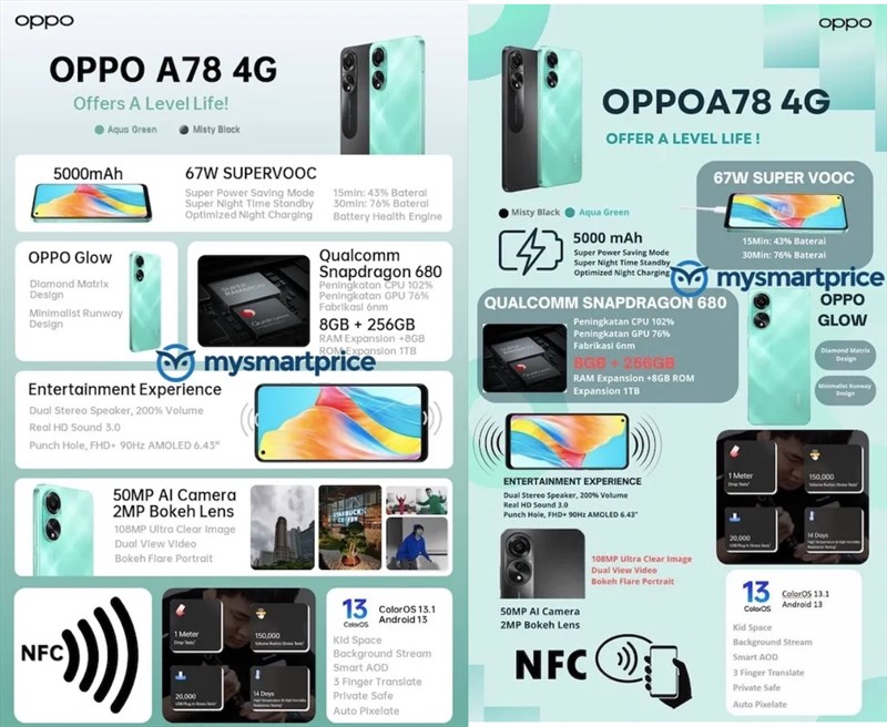Các thông số kĩ thuật ấn tượng của OPPO A78 4G Các thông số kĩ thuật ấn tượng của OPPO A78 4G