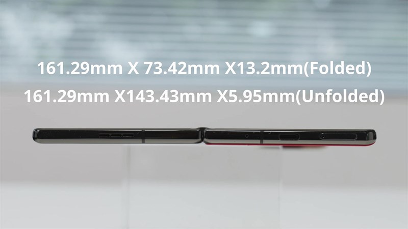 Dưới đây là các số liệu chính xác về kích thước của vivo X Fold 2.