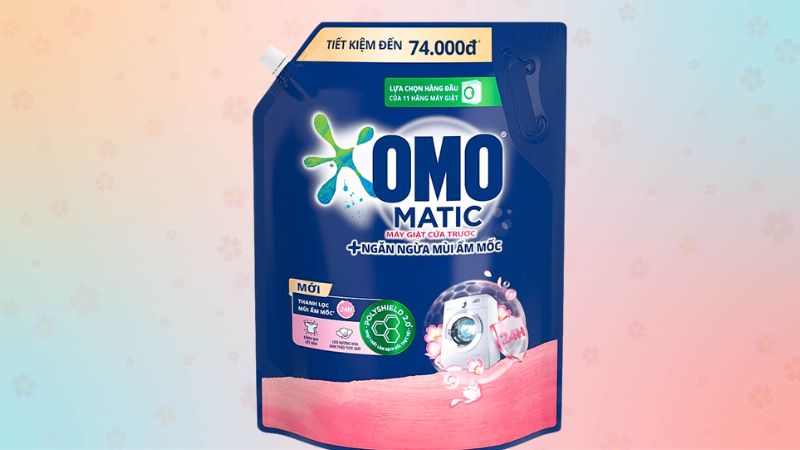 Nước giặt Omo Matic hương hoa anh thảo có mùi hương dễ chịu