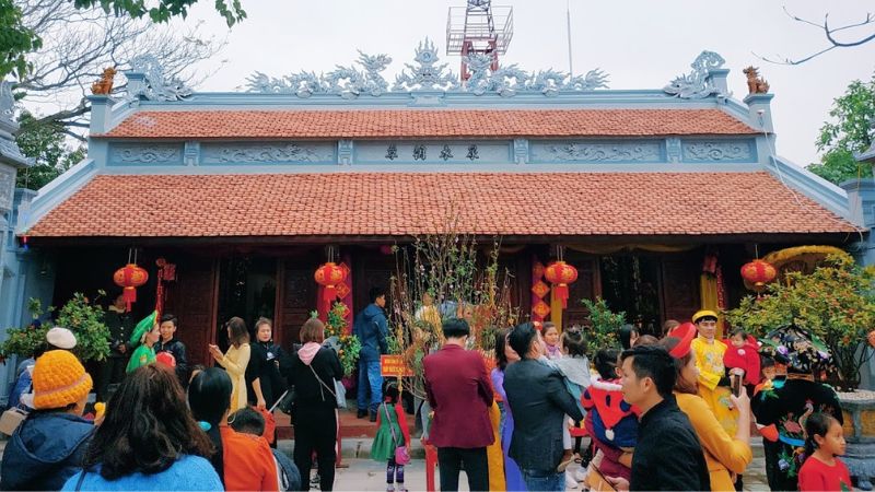 The temple is crowded during festivals