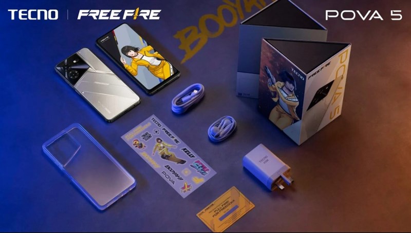 Tecno Pova 5 phiên bản đặc biệt hợp tác với Free Fire