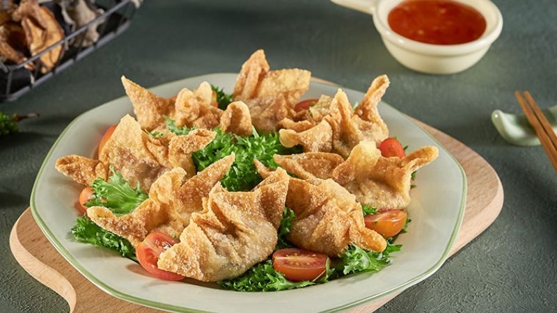 Storing fried wontons