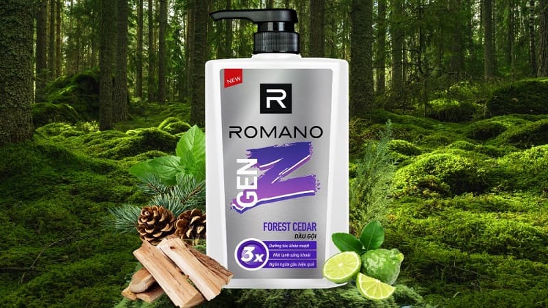 Dầu gội Romano Gen hương Forest Cedar