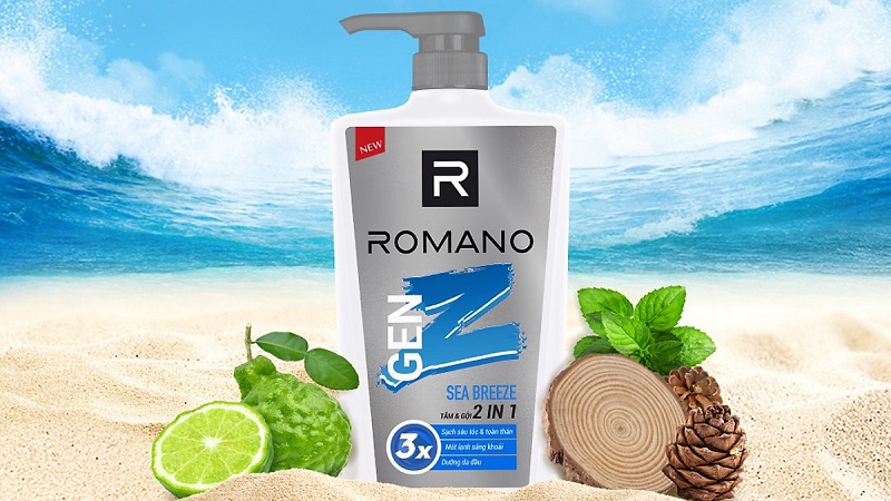 Tắm gội 2 in 1 Romano Genz Sea Breeze