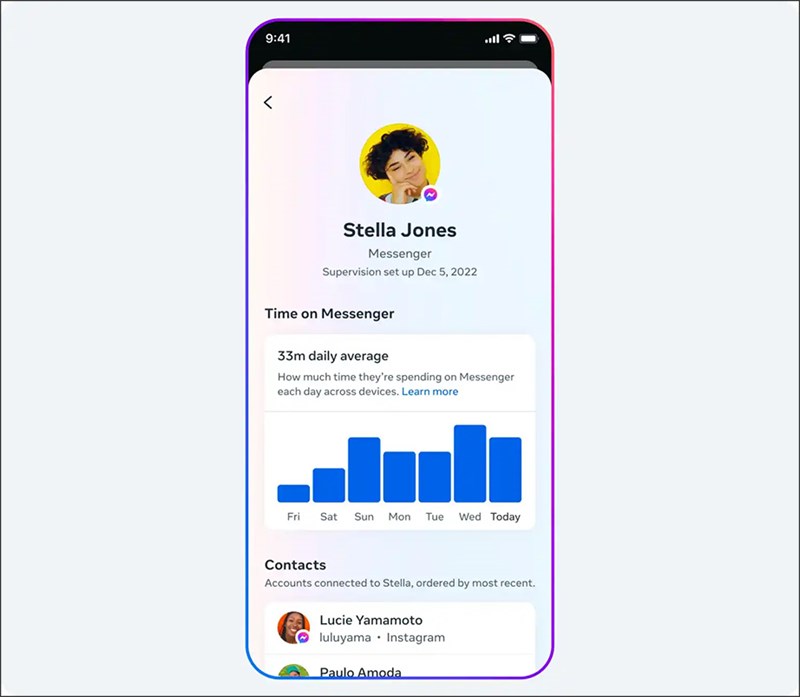 Tính năng kiểm soát thời gian sử dụng được thêm vào trên ứng dụng Messenger