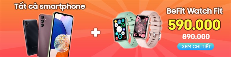 BeFit Watch Fit chỉ còn 590.000 đồng khi mua kèm smartphone
