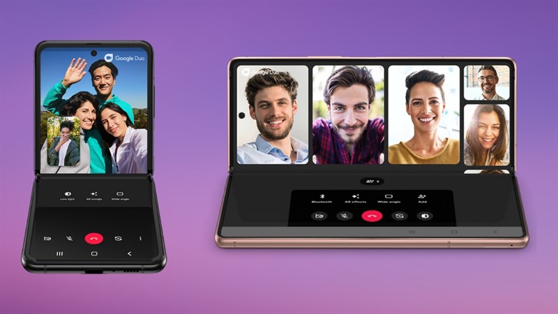 Samsung Galaxy Fold Series cũng có chế độ tương tự là Flex Mode