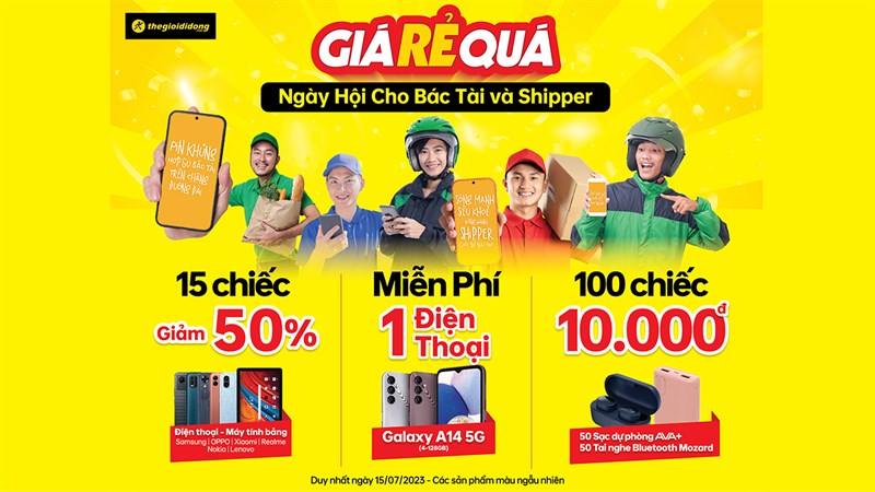 Lễ hội đặc biệt: Săn điện thoại 0 đồng, sạc dự phòng 10.000 đồng, giá rẻ quá!