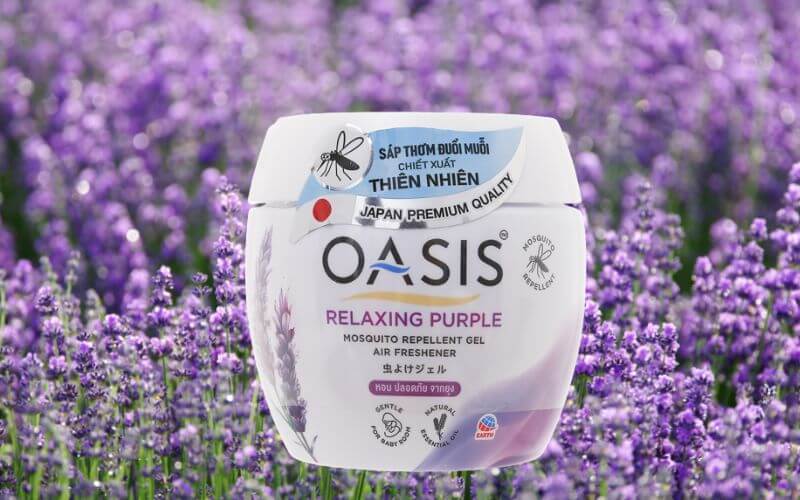 Sáp thơm OASIS Relaxing Purple với hương Lavender thư giãn, dễ chịu