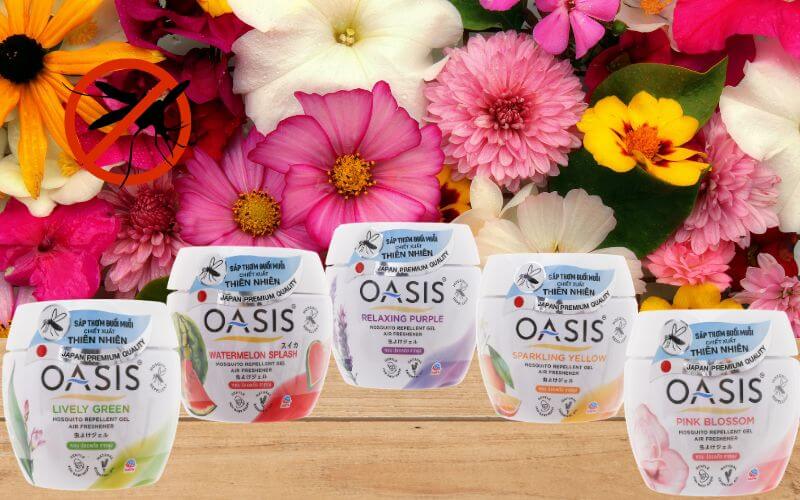 Sáp thơm đuổi muỗi Oasis giúp khử mùi, đuổi côn trùng hiệu quả