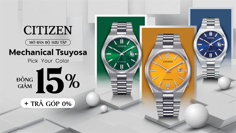 Đồng hồ Citizen giá cực tốt chỉ có ở Thế Giới Di Động. Đồng hồ Citizen giá cực tốt chỉ có ở Thế Giới Di Động.