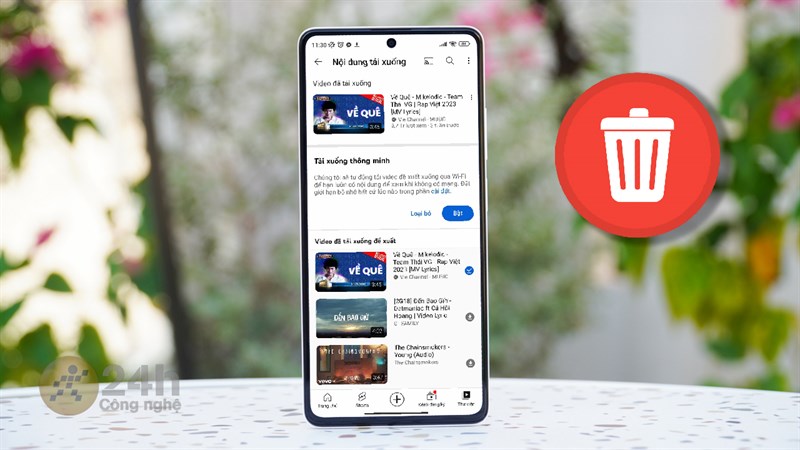 Cách xóa video đã tải xuống trên YouTube