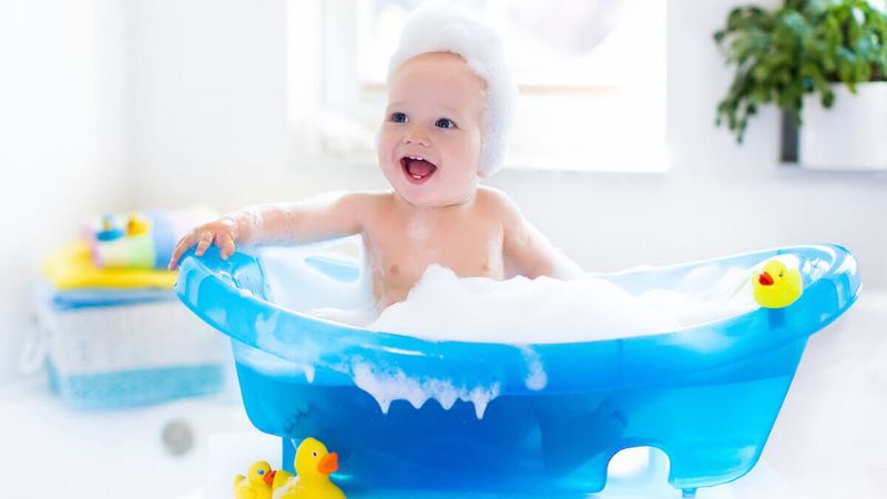 Trang trí không gian tắm của bé Trang trí không gian tắm của bé