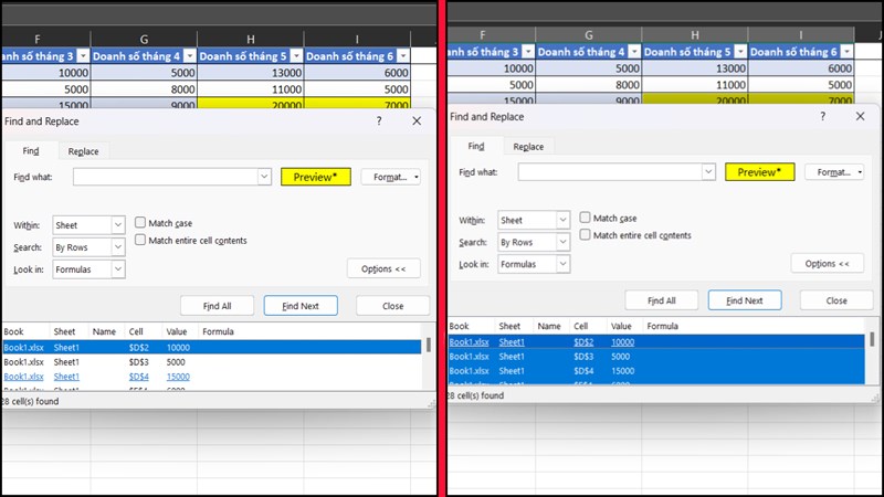 Cách tính tổng các ô tô màu trong Excel