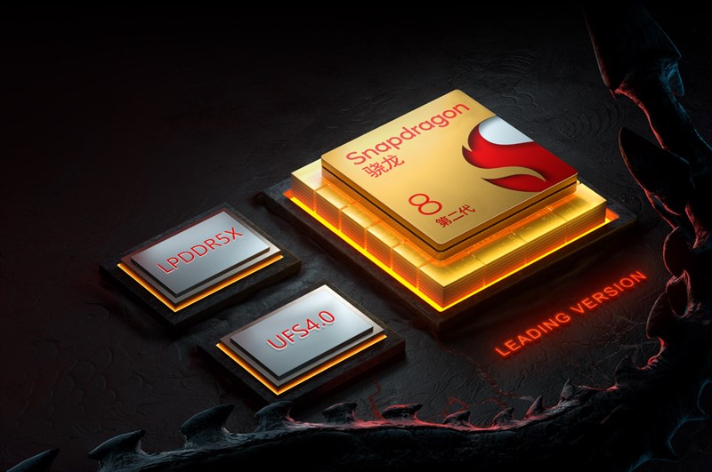 Red Magic 8S Pro là được trang bị chip Snapdragon 8+ Gen 2, phiên bản mới nhất của Snapdragon 8 Gen 2