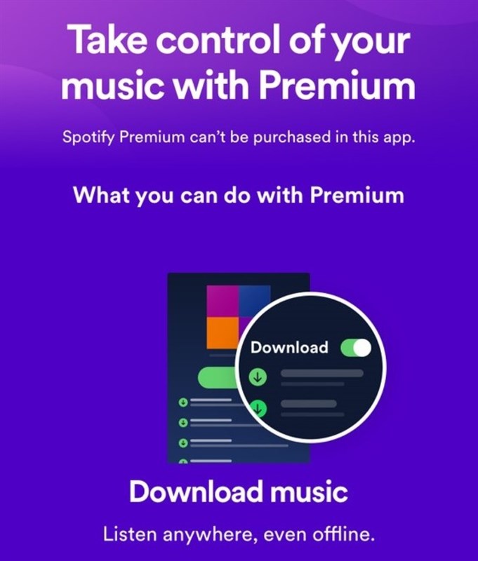 Spotify không cho phép khách hàng mới đăng ký Premium qua ‌App Store‌ trong 7 năm qua