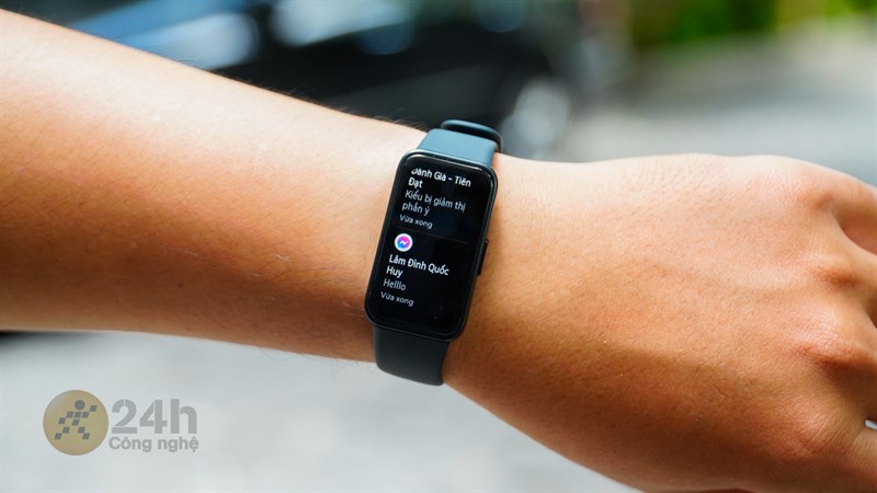 Huawei Band 8 có thể nhận được mọi thông báo tin nhắn và không bị gặp lỗi tiếng việt