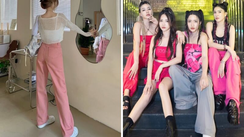 Váy body màu hồng