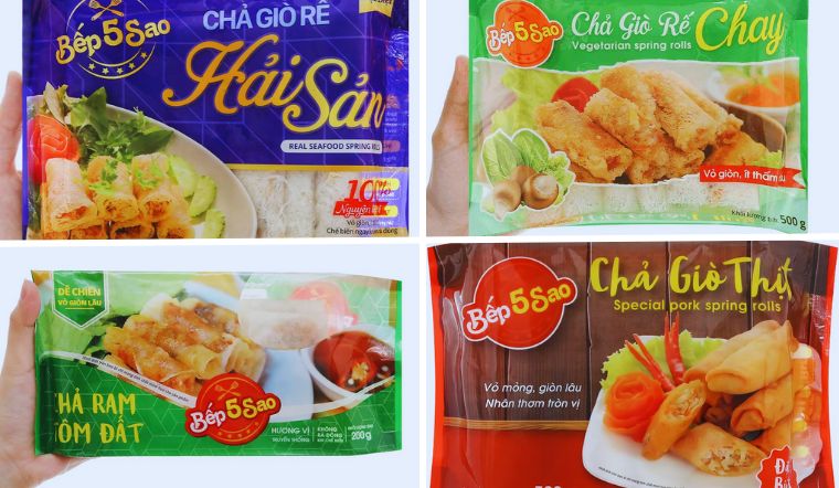 Tất tần tật các loại chả giò Bếp 5 Sao tại Bách hóa XANH