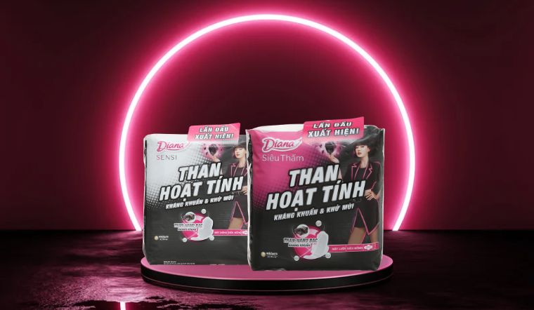 Giới thiệu sản phẩm Diana Than Hoạt Tính kháng khuẩn và khử mùi mới