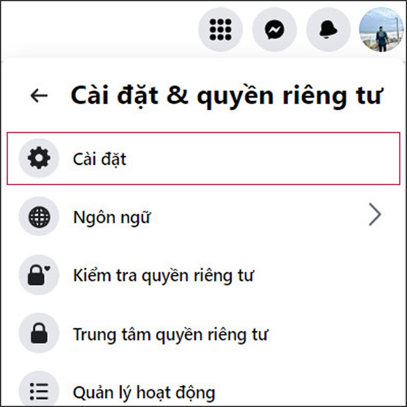 Cách chặn gắn thẻ trên Facebook bằng máy tính