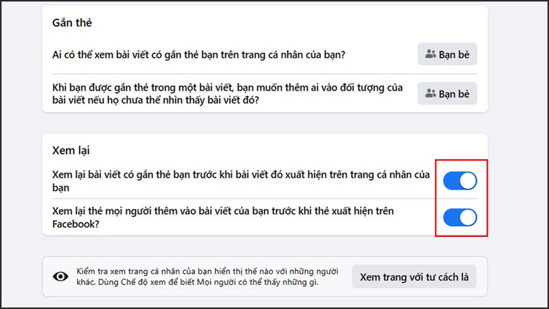 Cách chặn gắn thẻ trên Facebook bằng máy tính