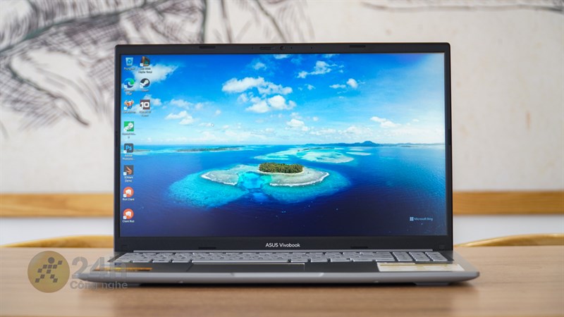 Chất lượng hiển thị của ASUS Vivobook 15 X1504VA được đánh giá tốt với độ chi tiết tốt, màu sắc chân thực cùng độ sáng vừa phải.
