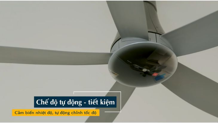 Chế độ Auto Mood cảm biến nhiệt độ và tự động điều chỉnh tốc độ